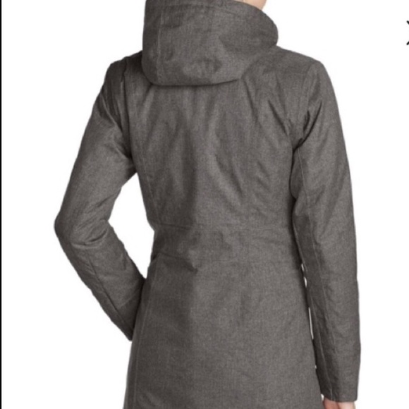 NWT Eddie Bauer Eastsound Insulated Trench Coat - Picture 2 of 6